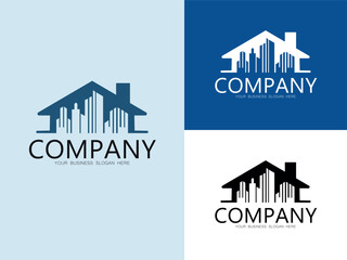 Real Estate Logo and Brand Concept: a conceptual and visually appealing design. This logo encapsulates the essence of property. Incorporating elements that represent residential properties.