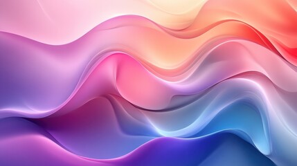 Obraz premium Abstract Colorful Wavy Lines Background