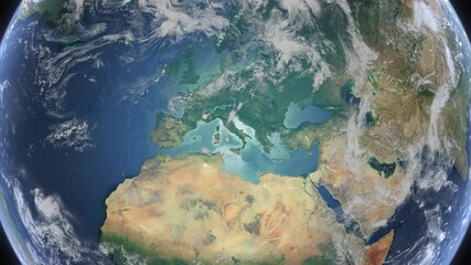 Zoom to Cities from Space France Avignon