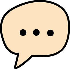 Speech Bubble with Dots 