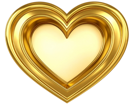 Firefly_Gold Heart Shaped Frame