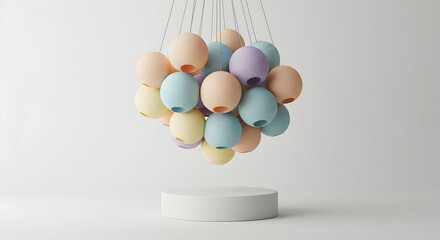 Pastel Egg Shaped Pendant Lights Modern Home Decor Interior Design