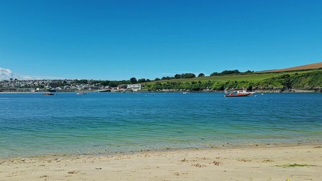 View from Daymer Bay of Padstow, Cornwall, UK