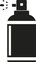 Black and White Cleaning Spray Bottle Icon