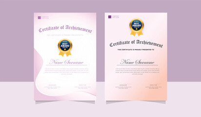 Simple Editable Certificate Template