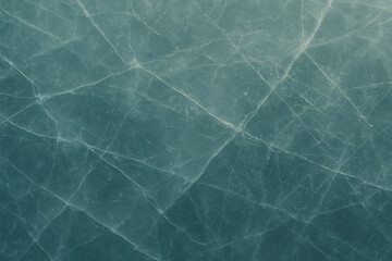 Cracked Frozen Ice Texture Background in Cool Jade Tone with Natural Fracture Lines, Perfect for Winter Themes, Nature Concepts, or Abstract Design