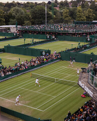 Tennis match at Wimbledon
