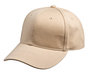 Firefly_Minimalist beige baseball cap on a transparent background  