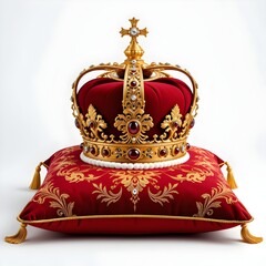 golden crown isolated on white