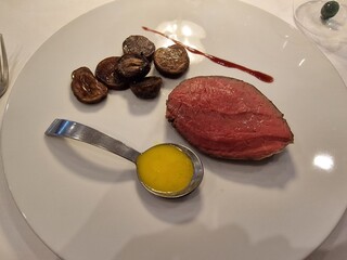 beef steak with potatoes