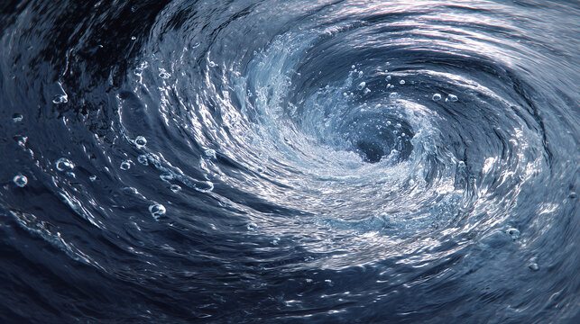 A vortex is swirling fluid spinning around a center, forming spirals, like draining water or tornadoes, pulling objects inward.