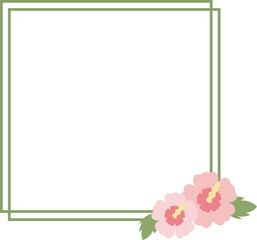 Hibiscus Syriacus Flower Illustration for Korean Theme Design