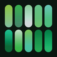 Green Gradient Backgrounds and Color Palette Collection. Green color palette. Green Gradients color palette. Green color. Green gradients color background. Green background. Green Gradients background