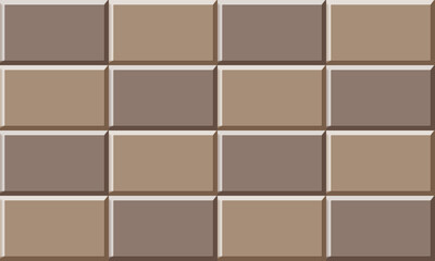 Modern 3D Blocks with Subtle Shadows in Pastel Brown