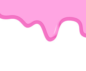 3D Pink Cream Drop Frame