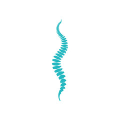 Spine logo vector illustration template design