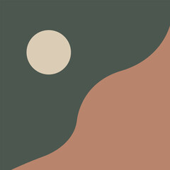 Simple Illustration Design Abstract Background With Circles On It