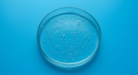Transparent Gel in Petri Dish Science Lab Experiment Research Innovation