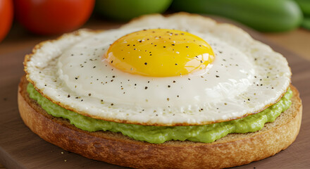 Delicious Avocado Toast with Perfectly Fried Egg Healthy Breakfast Recipe