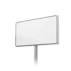 Fototapeta premium Blank rectangular sign for advertisement isolated PNG with Transparent Background