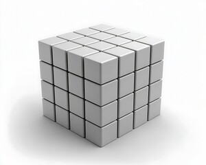 3d cubes on white background