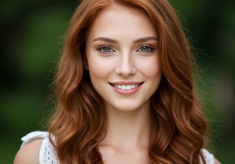 Fototapeta premium Portrait of a smiling young woman