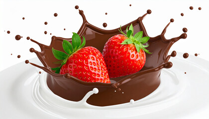 strawberry and chocolate milk