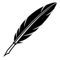 Classic quill pen writing tool silhouette