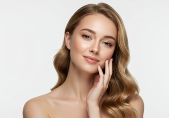 Portrait of a young woman with perfect skin