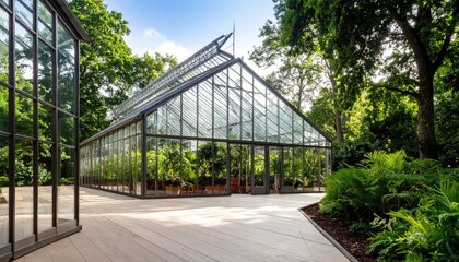 Obraz premium Greenhouse with lush greenery