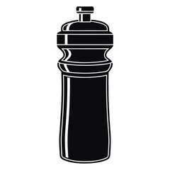 Sports water bottle silhouette