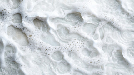 Naklejka premium Smooth white water surface with delicate ripples and faint light reflections 