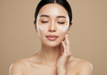 Portrait of a young woman with perfect skin