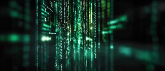 Obraz premium Abstract digital code display