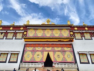Songzanlin Monastery in Shangri-La County, also called Ganden Sumtseling Monastery or Guihua...