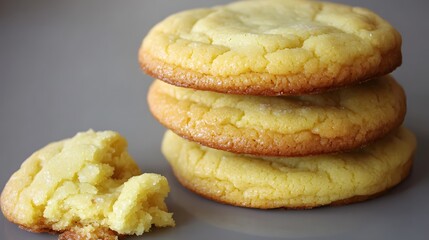 Delicious Stack of Homemade Sugar Cookies, Sweet Treats, Bakery