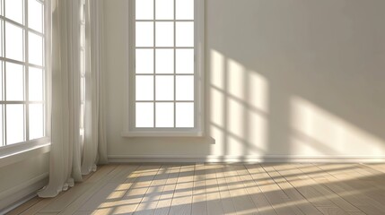 Sunlight Streaming Into the Room: Golden Rays Dancing on Floors, Caressing Curtains, Lighting Dust Motes—A Warm Glow Wrapping the Space, Turning Ordinary Moments into Cozy, Luminous Memories
