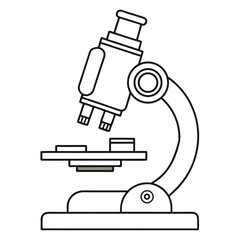 microscope vector illustration