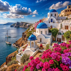 Obraz premium santorini island greece