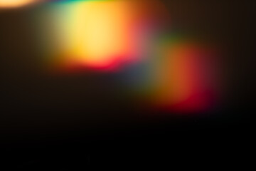 light leak overlay effect with blur rainbow light leaks and bokeh,retro grain noisy film distressed...