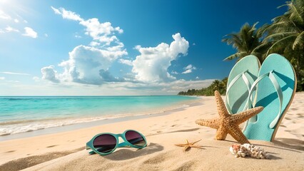 Close up of beach sand against the background of the sea on a sunny bright summer day 