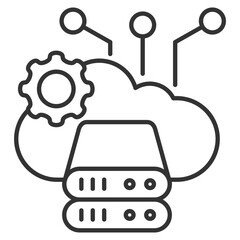 Infrastructure Outline Icon Element For Design