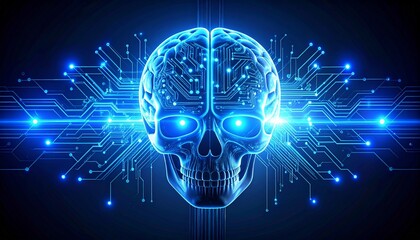 Obraz premium Cyber Brain: Advanced Neural Networks in AI and Machine Learning.