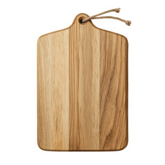 wooden kitchen cutting board top view isolated on white or transparent png