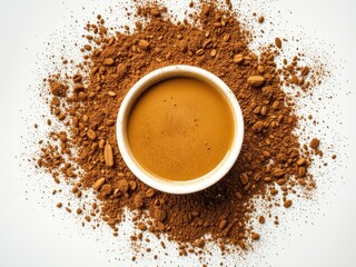 Powdered Coffee -  Elegant & Minimalist Background