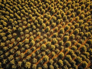 Stunning Olive Plantation on Crete, Greece: High Angle View