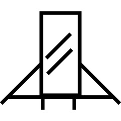 vector illustration of a mirror