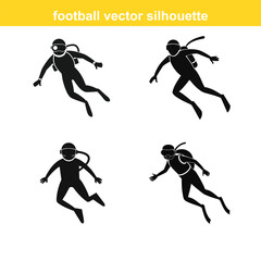 Diver,Underwater Diving,Black silhouette of a scuba diver wearing a wetsuit swimming underwater vector art,
