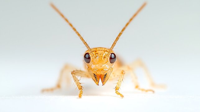 Macro Insect Portrait, Detailed Head and Antennae