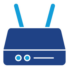 Router Dual Tone Icon Element For Design